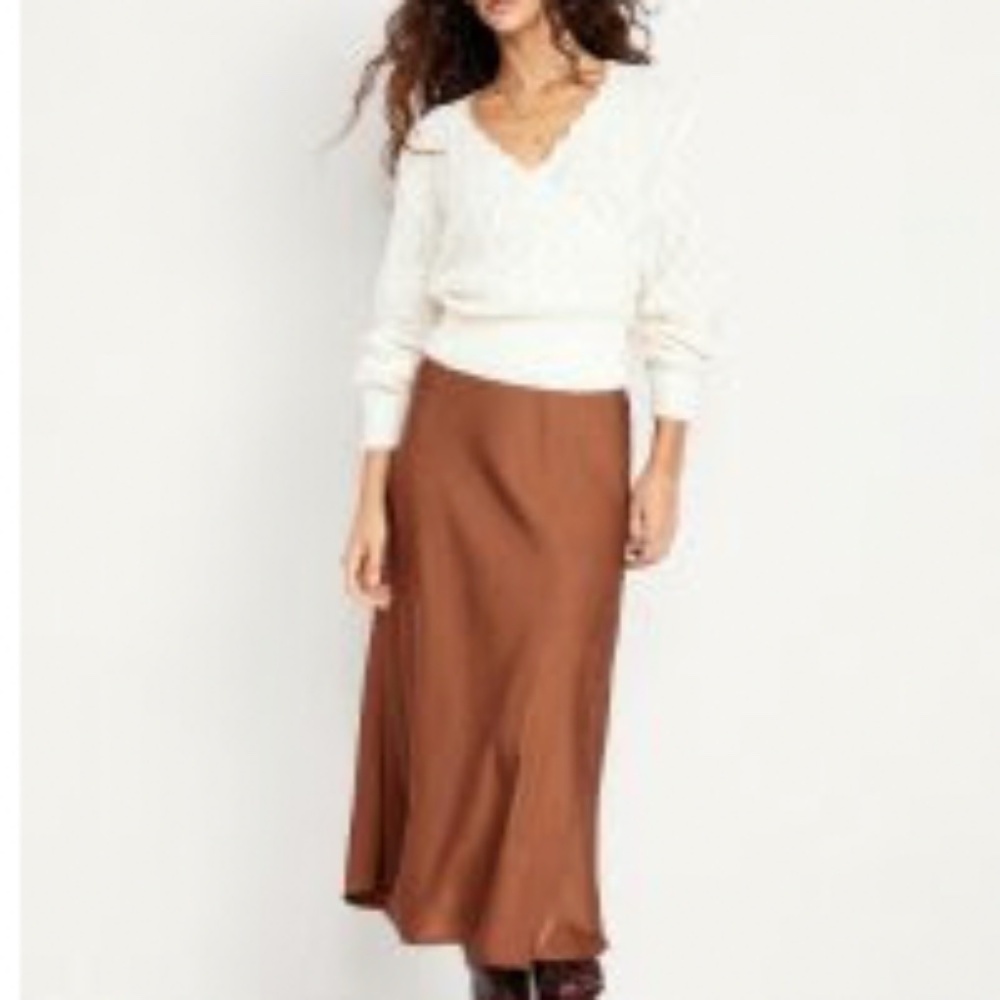 NWOT Old Navy Satin Maxi Skirt